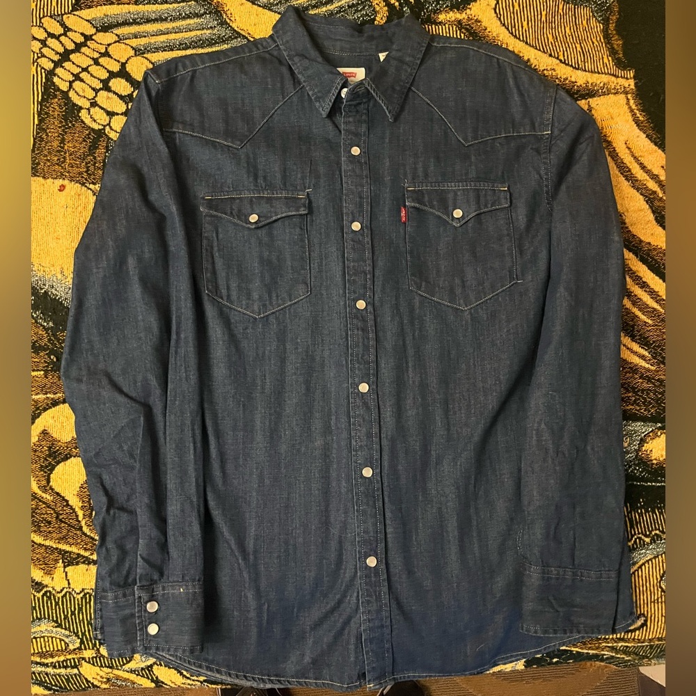 Mens Levis Western Style Shirt